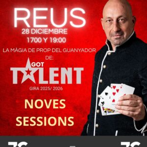 REUS, DOMIMGO 28 DE DICIEMBRE.  *******NUEVAS SESIONES***** 17:00 Y 19:00