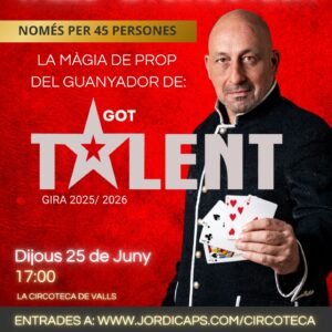 VALLS ( LA CIRCOTECA)  25 DE  JUNY. 17:00 NOVA SESSIÓ